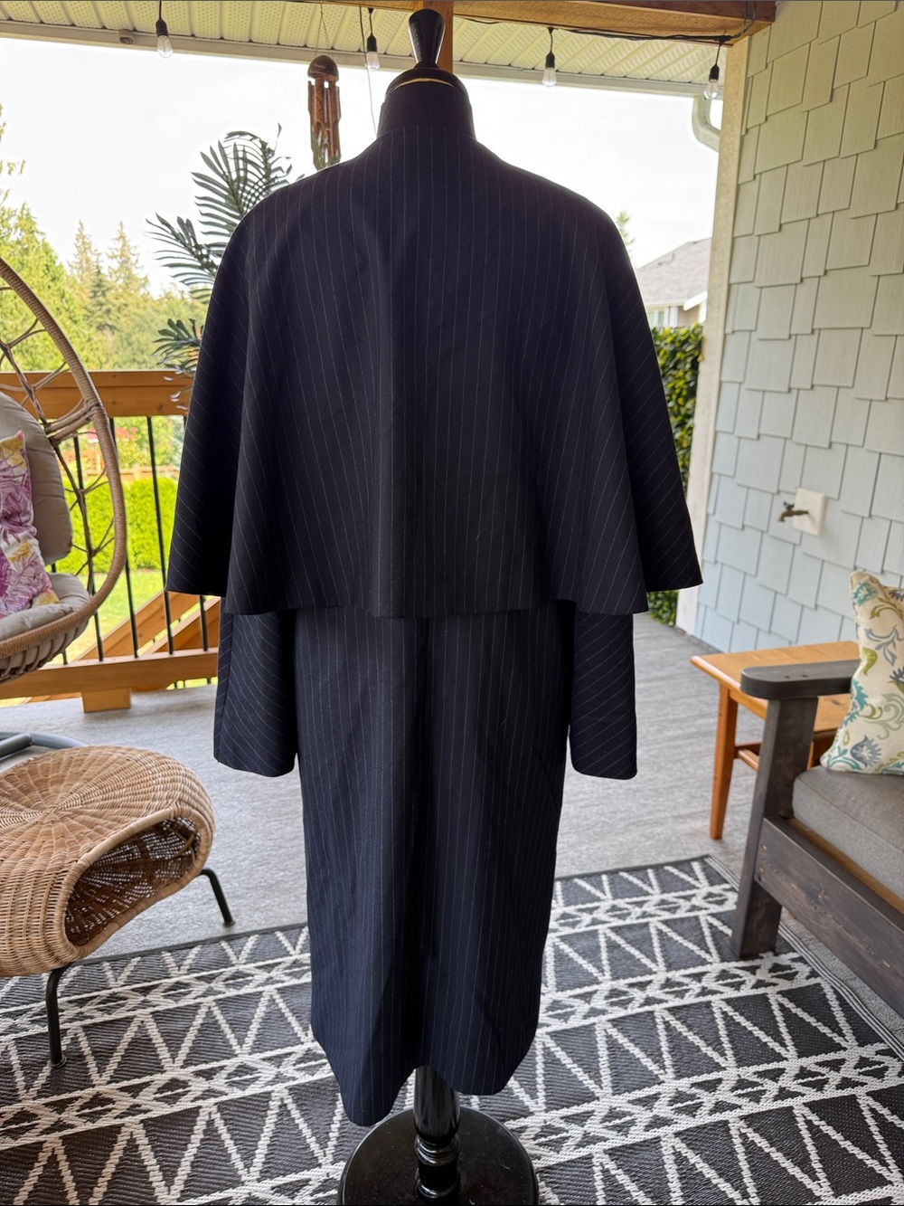 J. Peterman | Pin Stripe Wool Coat - Picture 4 of 5